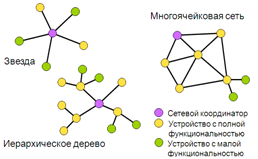 Варианты топологии сетей